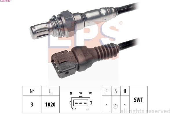 EPS 1.997.045 - Sonde lambda cwaw.fr