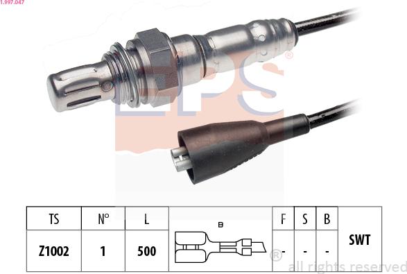 EPS 1.997.047 - Sonde lambda cwaw.fr