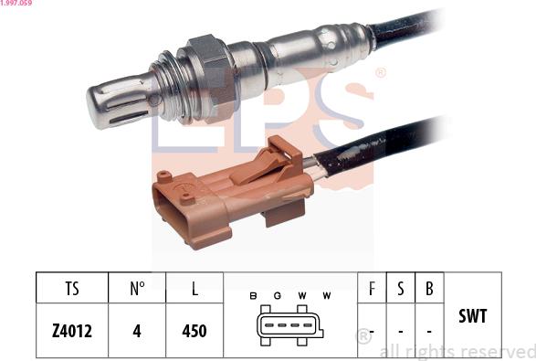 EPS 1.997.059 - Sonde lambda cwaw.fr