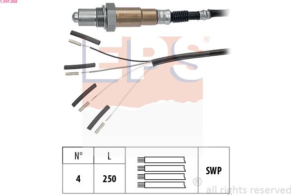 EPS 1.997.008 - Sonde lambda cwaw.fr