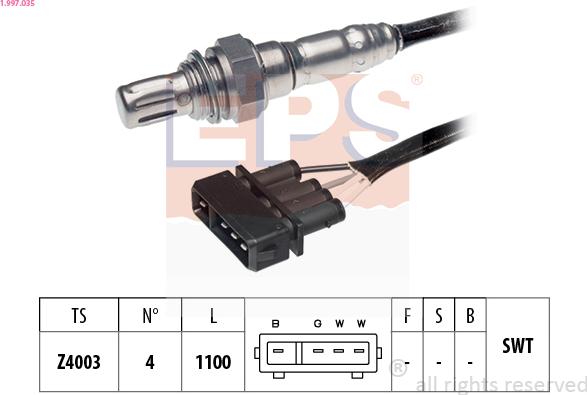 EPS 1.997.035 - Sonde lambda cwaw.fr