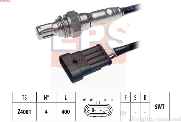 EPS 1.997.021 - Sonde lambda cwaw.fr