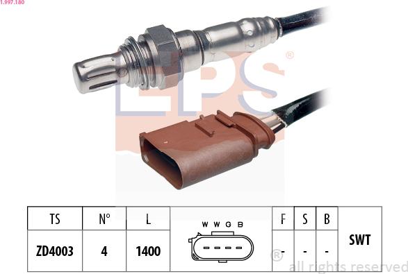 EPS 1.997.180 - Sonde lambda cwaw.fr