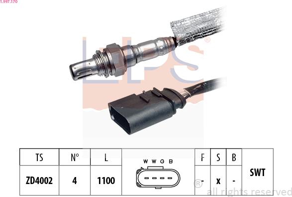 EPS 1.997.170 - Sonde lambda cwaw.fr