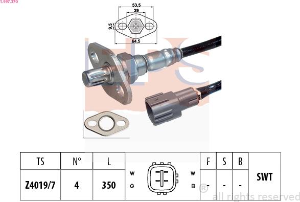 EPS 1.997.370 - Sonde lambda cwaw.fr