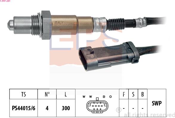 EPS 1.997.281 - Sonde lambda cwaw.fr