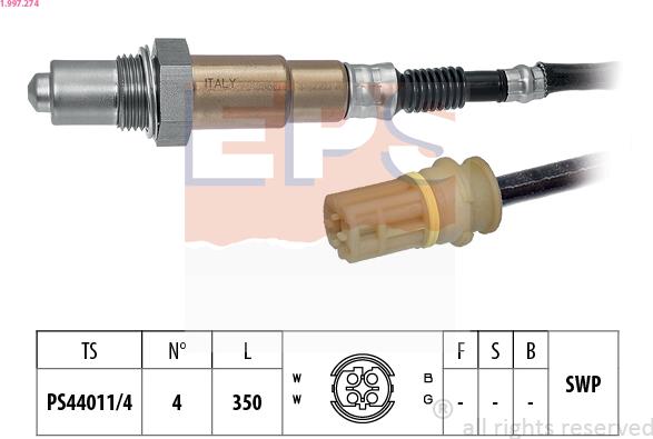 EPS 1.997.274 - Sonde lambda cwaw.fr