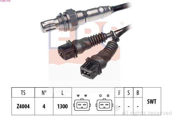 EPS 1.997.716 - Sonde lambda cwaw.fr