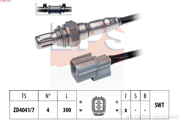 EPS 1.997.732 - Sonde lambda cwaw.fr