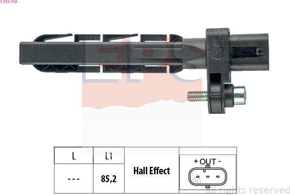 EPS 1.953.758 - Capteur d'angle, vilebrequin cwaw.fr