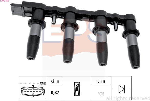 EPS 1.970.450 - Bobine d'allumage cwaw.fr