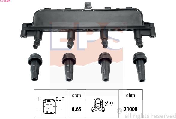 EPS 1.970.405 - Bobine d'allumage cwaw.fr