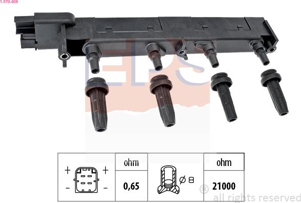 EPS 1.970.408 - Bobine d'allumage cwaw.fr