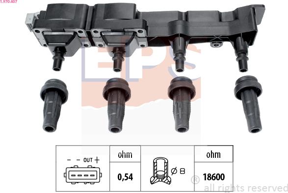 EPS 1.970.407 - Bobine d'allumage cwaw.fr