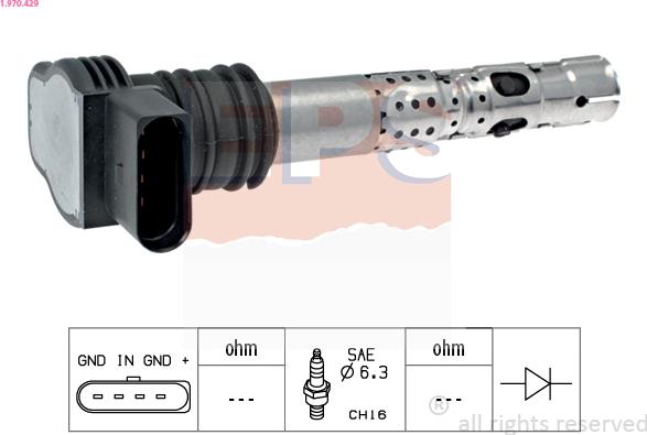 EPS 1.970.429 - Bobine d'allumage cwaw.fr