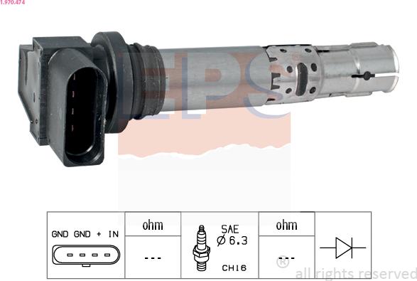 EPS 1.970.474 - Bobine d'allumage cwaw.fr