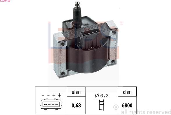 EPS 1.970.155 - Bobine d'allumage cwaw.fr