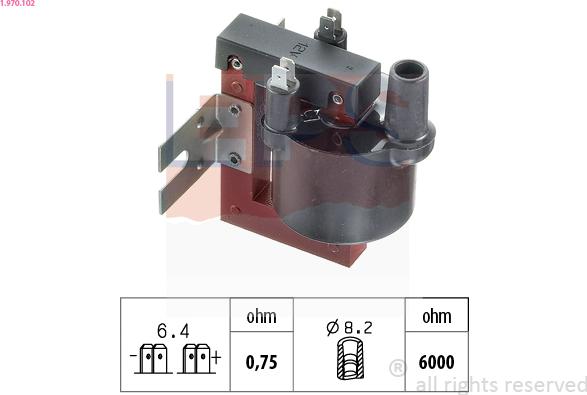 EPS 1.970.102 - Bobine d'allumage cwaw.fr