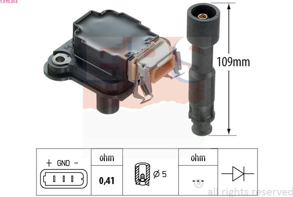 EPS 1.970.354 - Bobine d'allumage cwaw.fr