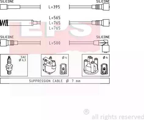 EPS 1.500.531 - Kit de câbles d'allumage cwaw.fr