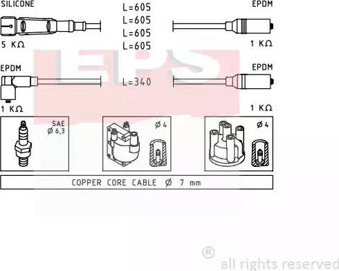 EPS 1.500.768 - Kit de câbles d'allumage cwaw.fr