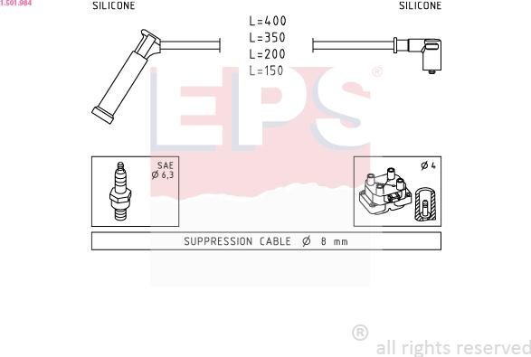 EPS 1.501.984 - Kit de câbles d'allumage cwaw.fr