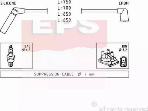 EPS 1.501.420 - Kit de câbles d'allumage cwaw.fr