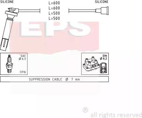 EPS 1.501.817 - Kit de câbles d'allumage cwaw.fr