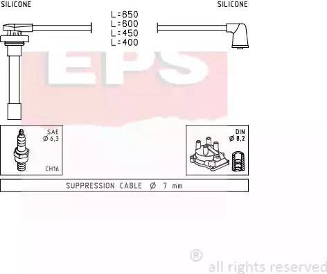 EPS 1.501.714 - Kit de câbles d'allumage cwaw.fr