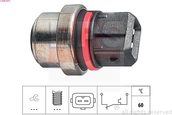 EPS 1.840.075 - Sonde de température, liquide de refroidissement cwaw.fr