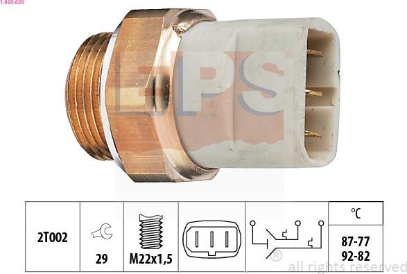 EPS 1.850.626 - Interrupteur de température, ventilateur de radiateur cwaw.fr