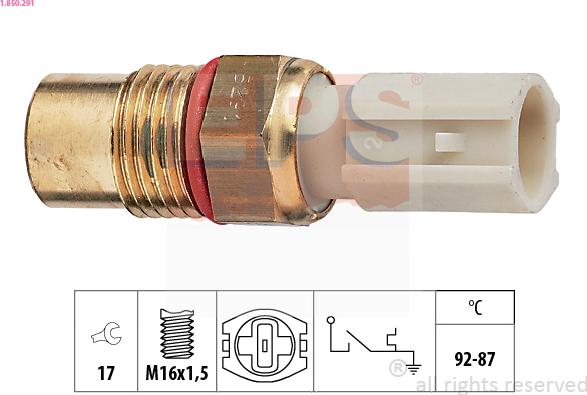 EPS 1.850.291 - Interrupteur de température, ventilateur de radiateur cwaw.fr