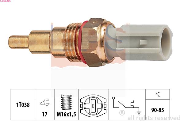 EPS 1.850.205 - Interrupteur de température, ventilateur de radiateur cwaw.fr