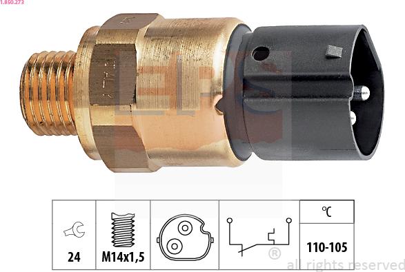 EPS 1.850.273 - Interrupteur de température, ventilateur de radiateur cwaw.fr