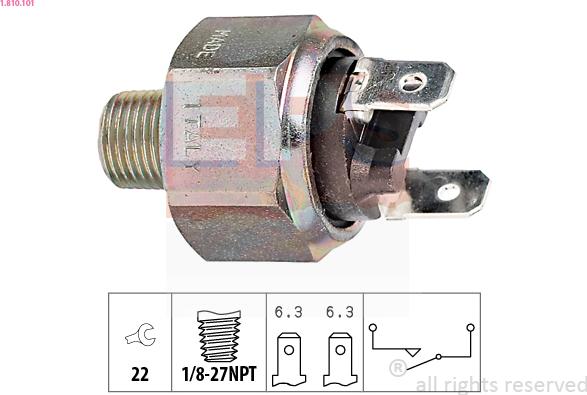 EPS 1.810.101 - Interrupteur des feux de freins cwaw.fr
