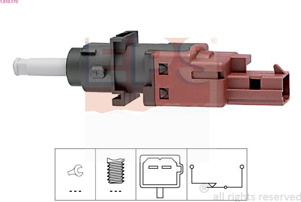 EPS 1.810.170 - Commande, embrayage (régulateur de vitesse) cwaw.fr