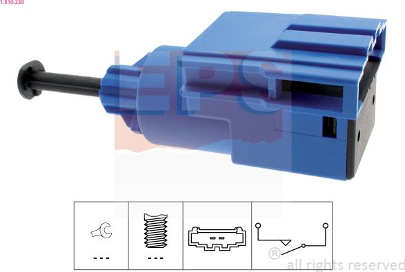 EPS 1.810.220 - Commande, embrayage (régulateur de vitesse) cwaw.fr