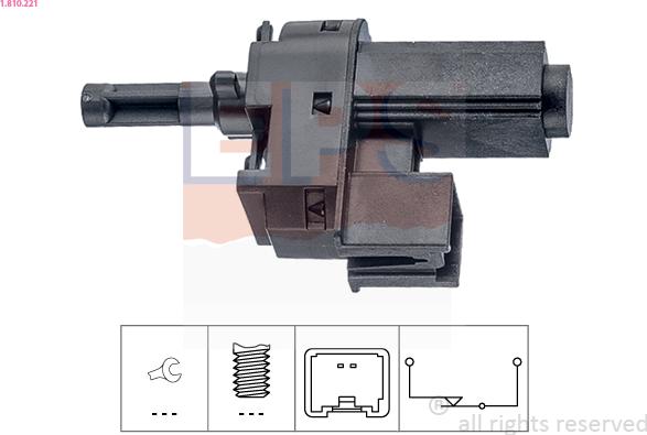 EPS 1.810.221 - Commande, embrayage (régulateur de vitesse) cwaw.fr