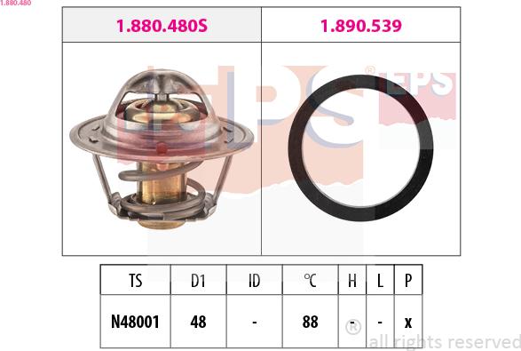 EPS 1.880.480 - Thermostat d'eau cwaw.fr