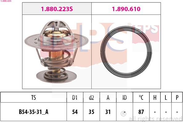 EPS 1.880.435 - Thermostat d'eau cwaw.fr