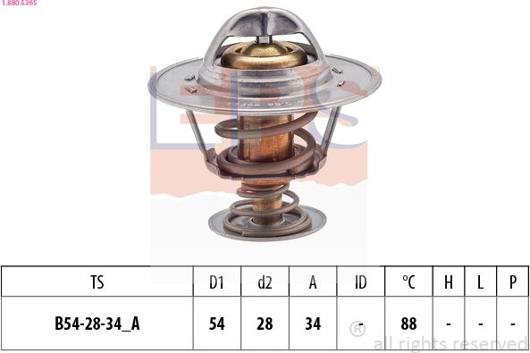 EPS 1.880.536S - Thermostat d'eau cwaw.fr