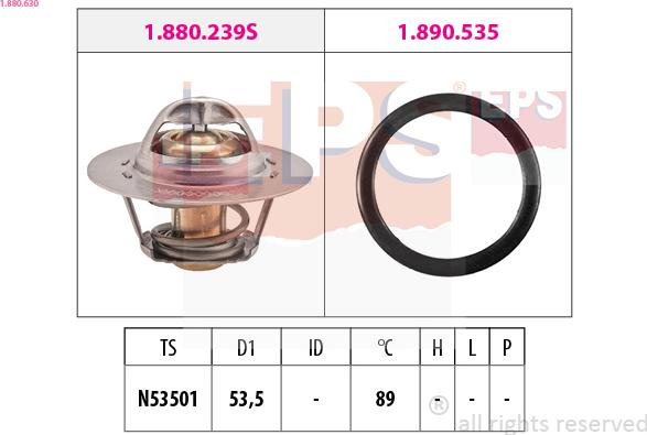 EPS 1.880.630 - Thermostat d'eau cwaw.fr