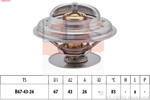 EPS 1.880.625S - Thermostat d'eau cwaw.fr