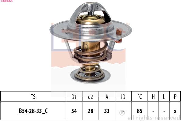 EPS 1.880.837S - Thermostat d'eau cwaw.fr