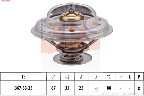 EPS 1.880.361S - Thermostat d'eau cwaw.fr