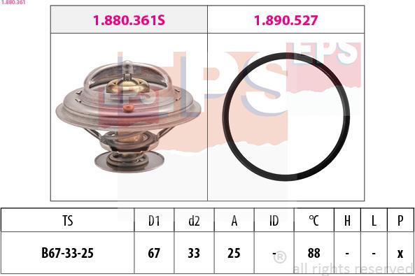 EPS 1.880.361 - Thermostat d'eau cwaw.fr