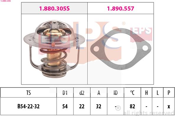 EPS 1.880.305 - Thermostat d'eau cwaw.fr