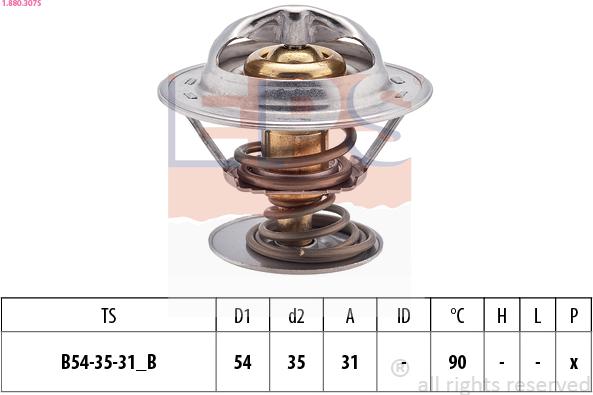 EPS 1.880.307S - Thermostat d'eau cwaw.fr