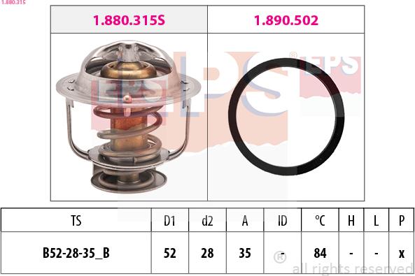 EPS 1.880.315 - Thermostat d'eau cwaw.fr