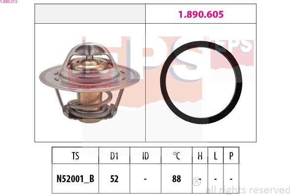 EPS 1.880.312 - Thermostat d'eau cwaw.fr